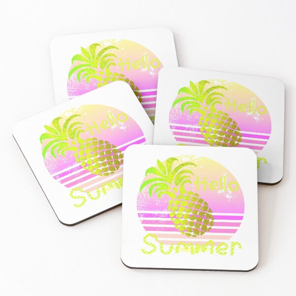 Item preview, Hello Summer Pineapple Pink Sunset designed and sold by LarkDesigns.