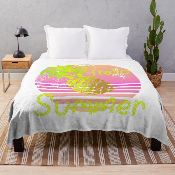 Item preview, Hello Summer Pineapple Pink Sunset designed and sold by LarkDesigns.