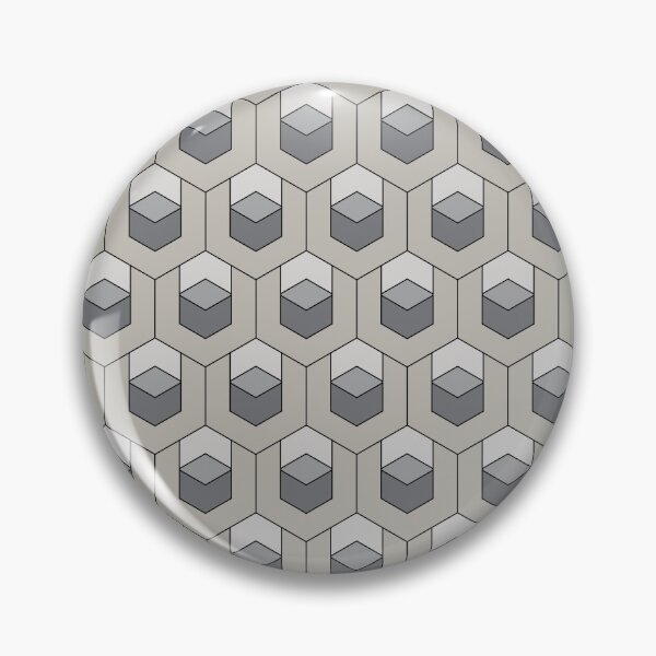 Item preview, Linear, hexagon, boxes, cube, 3D, modern, pattern Print for Modern minimalist, Scandinavian, rustic, Room Decoration, Brown, Earth Tone designed and sold by BONBcreative.