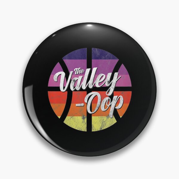 Aperçu de l'œuvre The Valley Oop Phoenix Basketball Retro Sunset Basketball créée et vendue par christopher187.