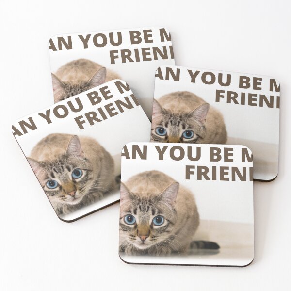 Item preview, Can You Be My Friend? - by Cat designed and sold by Tatzki-Design.