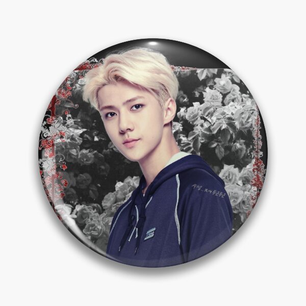 Artikelvorschau, Oh Sehun EXO Sehun Koreanisches Kpop-Blumendesign entworfen und verkauft von Piosenka Art.