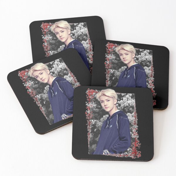 Item preview, Oh Sehun EXO Sehun Korean Kpop Floral Design designed and sold by Piosenka Art.