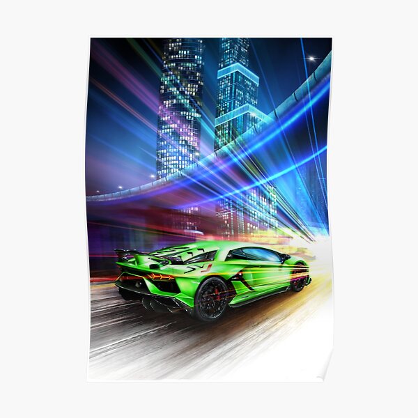 Lamborghini Aventador-Abbildung Poster