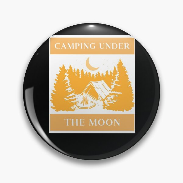 Item preview, Camping Under Moon Basic T-Shirt, Nature Lover Gifts, Camping Lover's Gift, Camper's Gift, Spiritual T-Shirt, Outdoor Gift designed and sold by CyntoyaTatum.