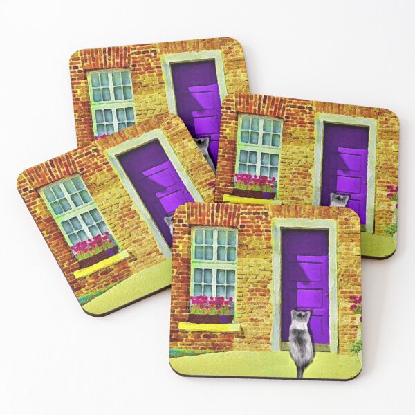 Item preview, Cat at the Door designed and sold by KC Morcom.