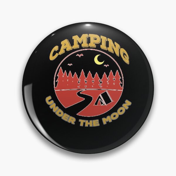 Item preview, Camping Under The Moon Basic T-Shirt, Nature Lover Gifts, Camping Lover's Gift, Camper's Gift, Spiritual T-Shirt, Funny Outdoor Gift designed and sold by CyntoyaTatum.