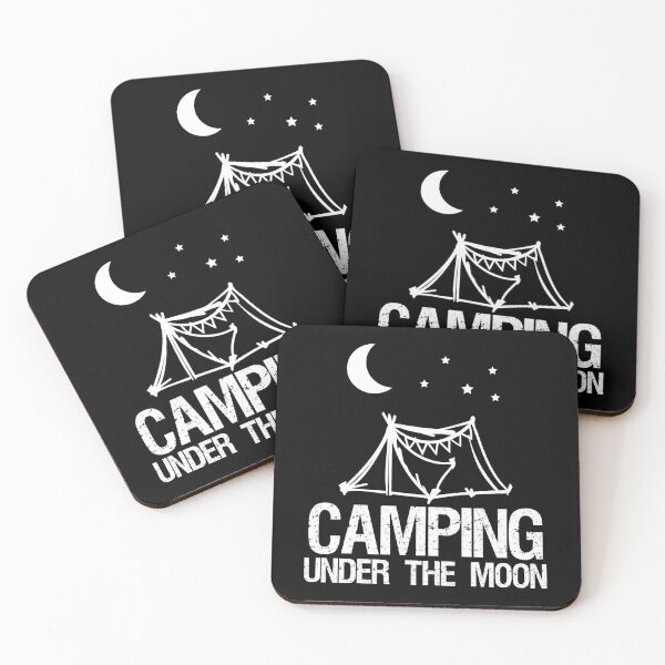 Item preview, Camping Under The Moon Basic T-Shirt, Nature Lover Gifts, Camping Lover's Gift, Camper's Gift, Classic Camping Spiritual T-Shirt, Outdoor Gift designed and sold by CyntoyaTatum.