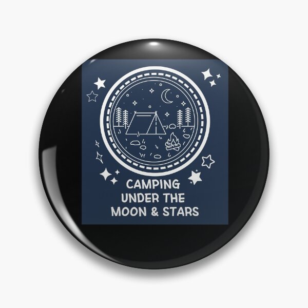 Item preview, Camping Under The Moon And Stars Basic T-Shirt, Nature Lover Gifts, Camping Lover's Gift, Camper's Gift, Spiritual T-Shirt, Outdoor Gift designed and sold by CyntoyaTatum.