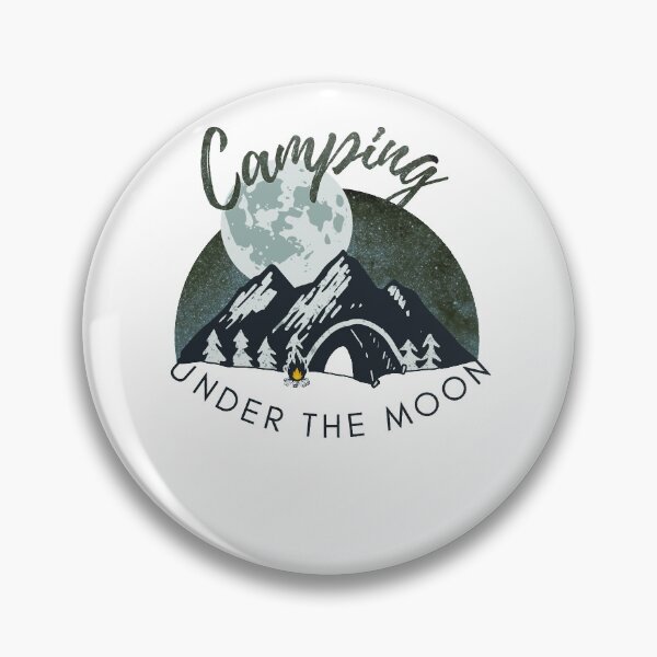 Item preview, Pretty Camping Under Moon Basic T-Shirt, Nature Lover Gifts, Camping Lover's Gift, Camper's Gift, Spiritual T-Shirt, Outdoor Gift designed and sold by CyntoyaTatum.