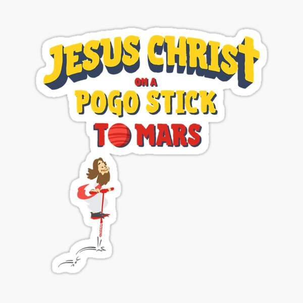 The Original Pogo Stick Sticker for Sale by sanctaseraphina