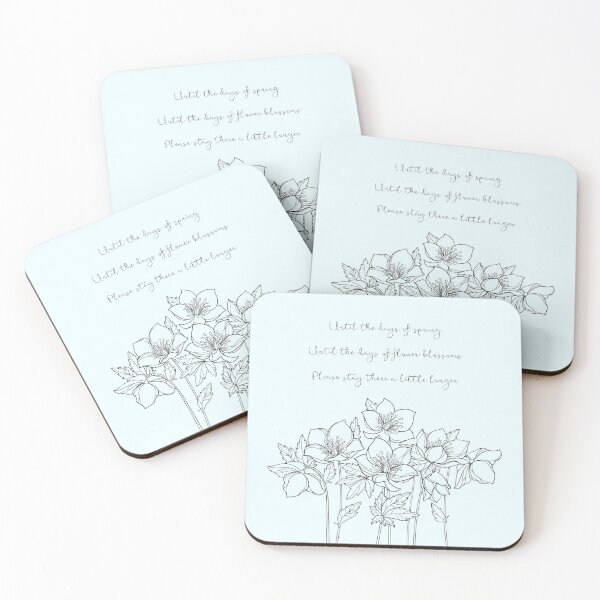 Item preview, BTS Spring Day Lyrics - "please stay a little longer" designed and sold by coupdecoeur.