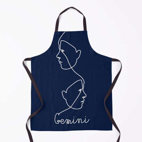 Item preview, Abstract Face Profile Line Art - Gemini Zodiac Sign designed and sold by Happy Puppy Print On Demand.