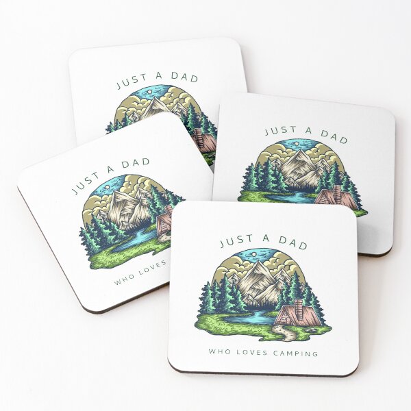 Item preview, Just A Dad Who Loves Camping designed and sold by Danielle Shafiki.