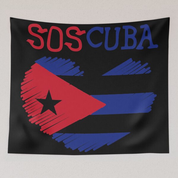 Item preview, SOSCuba-Cuban flag heart designed and sold by Wtp1985.