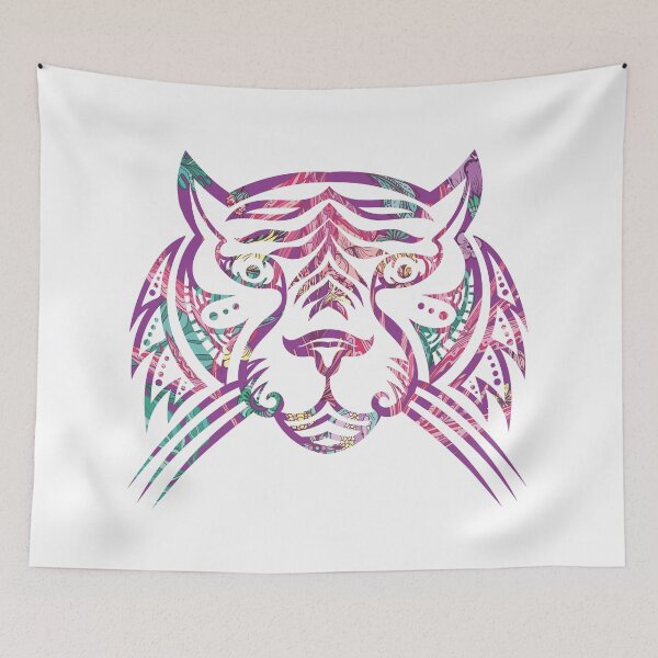 Item preview, Tattoo style tiger-girl designed and sold by kisikoida.