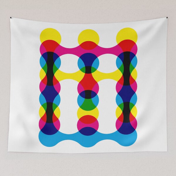Item preview, CMY Metaball Colour Mix Vertical Typography designed and sold by John Uttley.