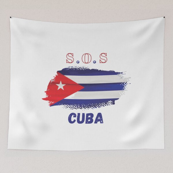 Aperçu de l'œuvre SOS CUBA FREE CUBA créée et vendue par storepublishing.