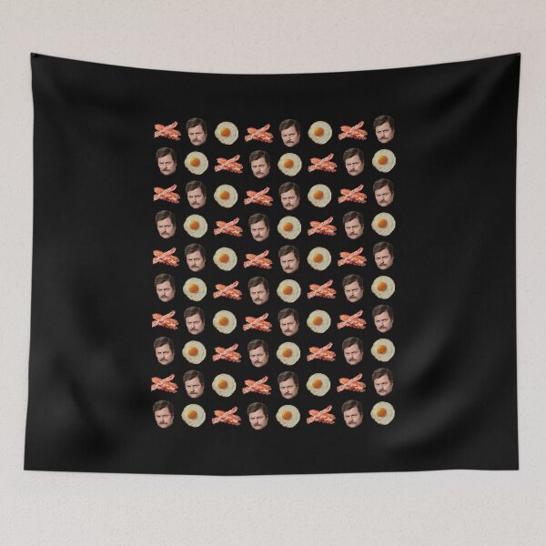 Item preview, Eggs, Bacon, Ron Swanson designed and sold by ParksRecFunny.