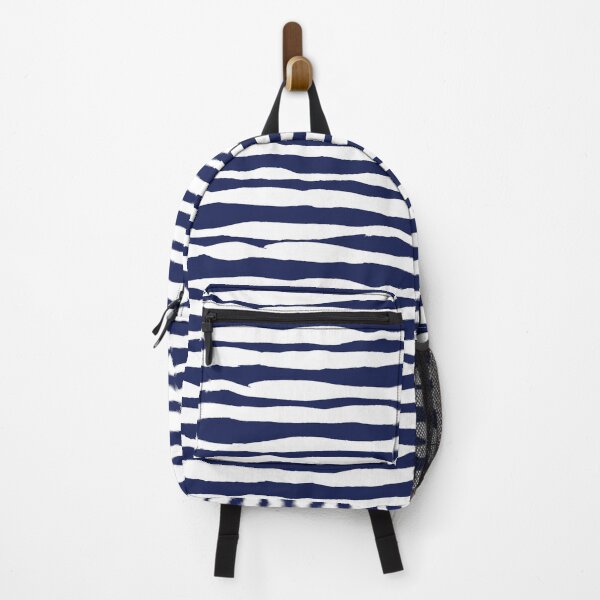 Item preview, Navy Blue and White Wave Pattern designed and sold by cadinera.
