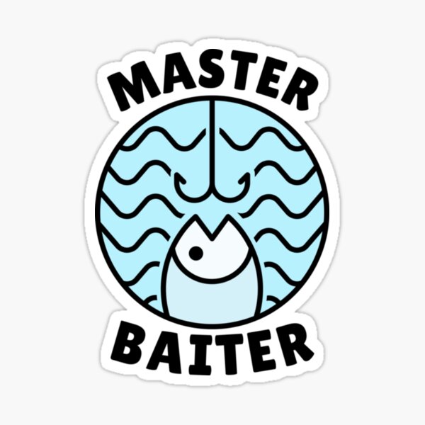 Master Baiter Hook Stickers for Sale