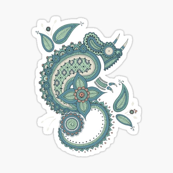 Artikel-Vorschau von Paisley Chameleon 2, designt und verkauft von laurelhach.