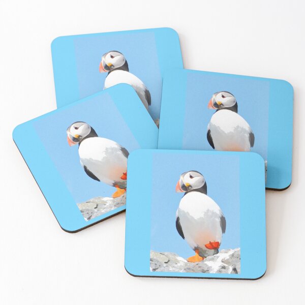 Item preview, Happy Feet Watercolour Puffin designed and sold by ClaireChown.