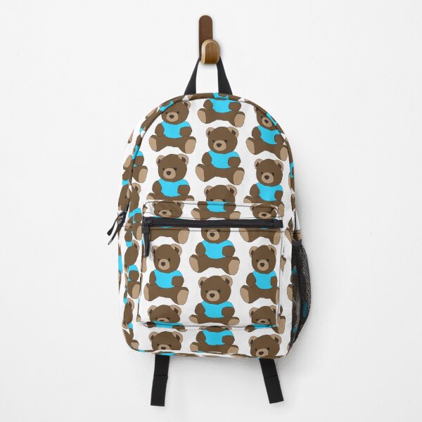 Item preview, Cute Teddy Bear wearing a turquoise blue shirt designed and sold by cabgodfrey.