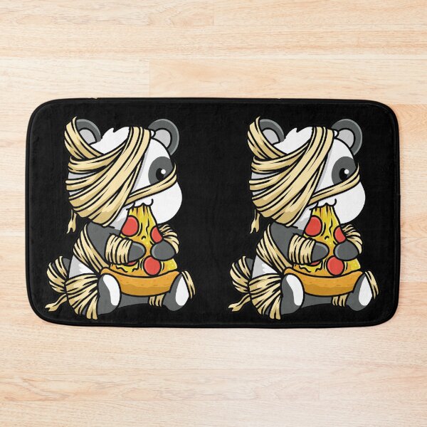 Item preview, Cute Spooky Halloween Mummy Panda with Pizza designed and sold by YourWayOfLife.