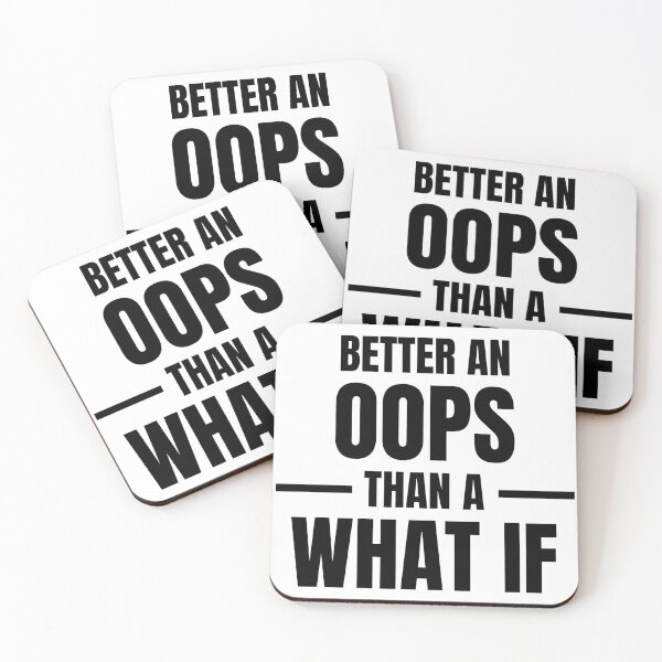 Item preview, Better an oops than a what if designed and sold by Anna  Huijgen.