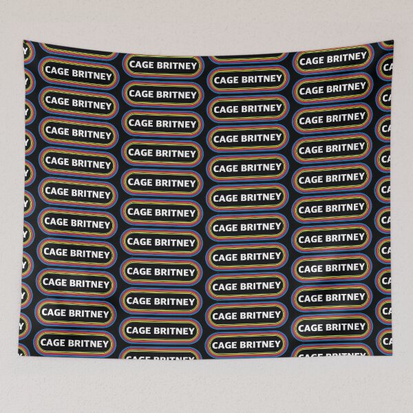 Item preview, Sarcastic Cage Britney Retro Name Badge designed and sold by Popular-Gifts.
