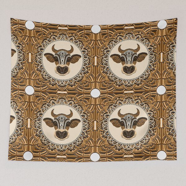 Item preview, Cow Paper Cut MultiLayer Mandala designed and sold by WaveOcean123.