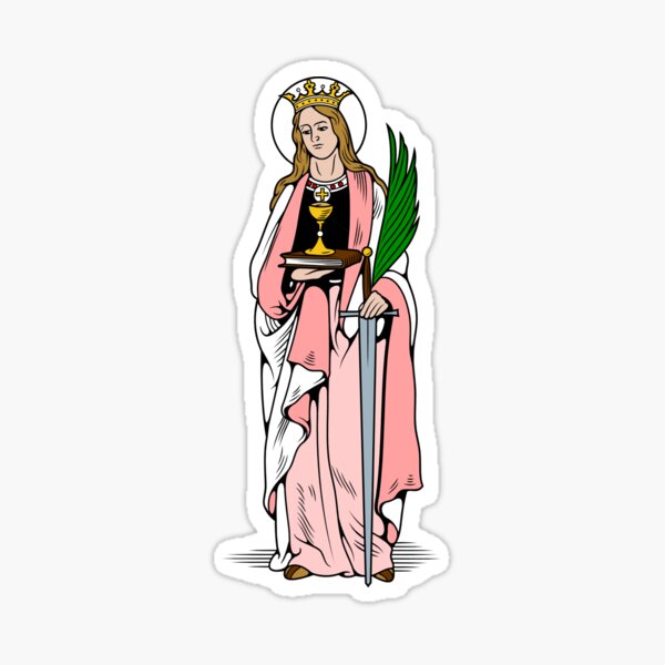 Aperçu de l'œuvre ST. BARBARA créée et vendue par CatholicSaints.
