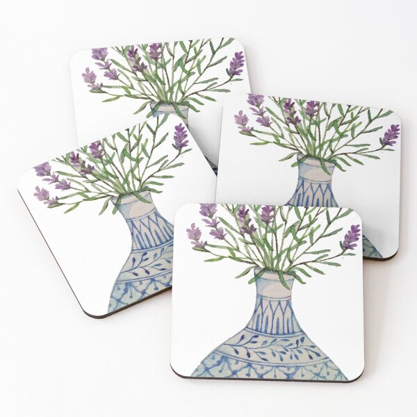 Item preview, Lavender in blue porcelain designed and sold by Zainiamin.