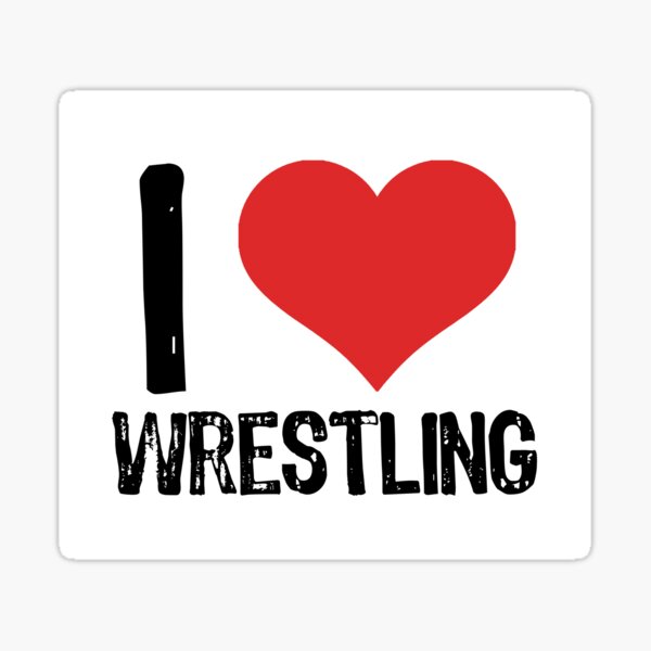 Item preview, I Love Wrestling designed and sold by The "I Love Everything" Shop.