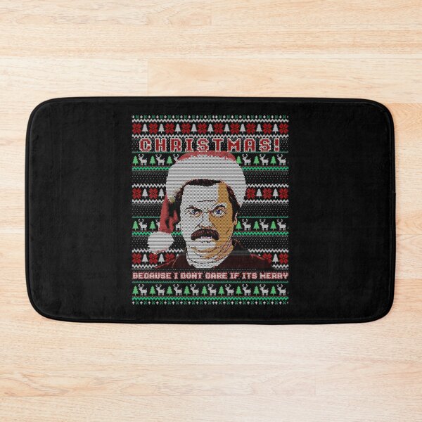 Item preview, Ron Swanson Christmas - funny ugly sweater designed and sold by ParksRecFunny.