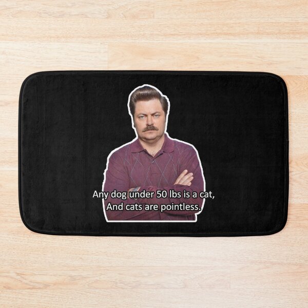 Item preview, Ron Swanson Hates Cats designed and sold by ParksRecFunny.