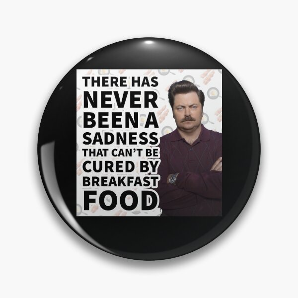 Item preview, Ron Swanson Parks and Recreation Breakfast Quote designed and sold by ParksRecFunny.