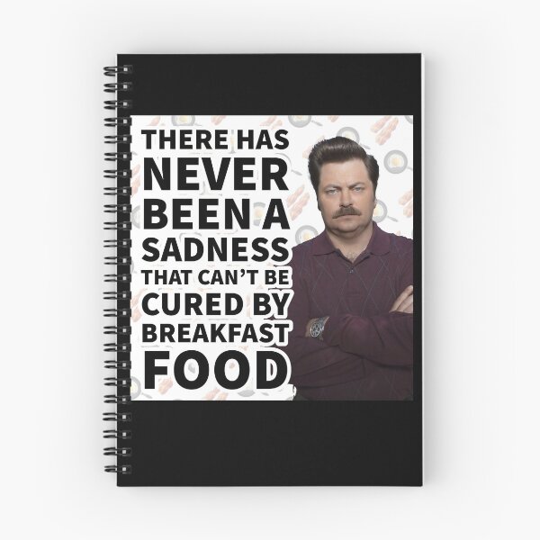 Item preview, Ron Swanson Parks and Recreation Breakfast Quote designed and sold by ParksRecFunny.