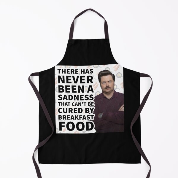 Item preview, Ron Swanson Parks and Recreation Breakfast Quote designed and sold by ParksRecFunny.