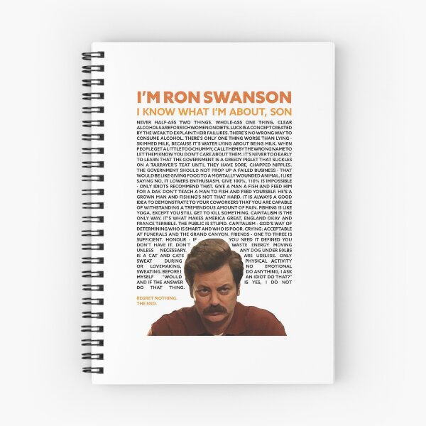Item preview, Ron Swanson Quotes Design designed and sold by ParksRecFunny.