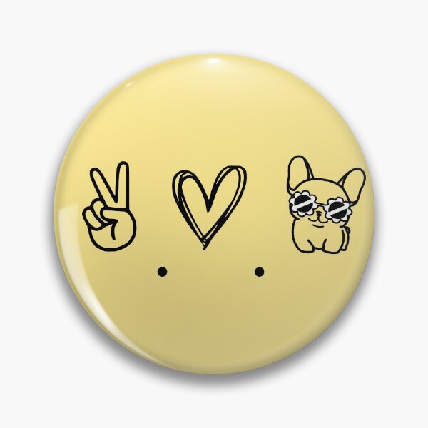 Item preview, Peace, Love and Frenchies designed and sold by FrenchiJunction.