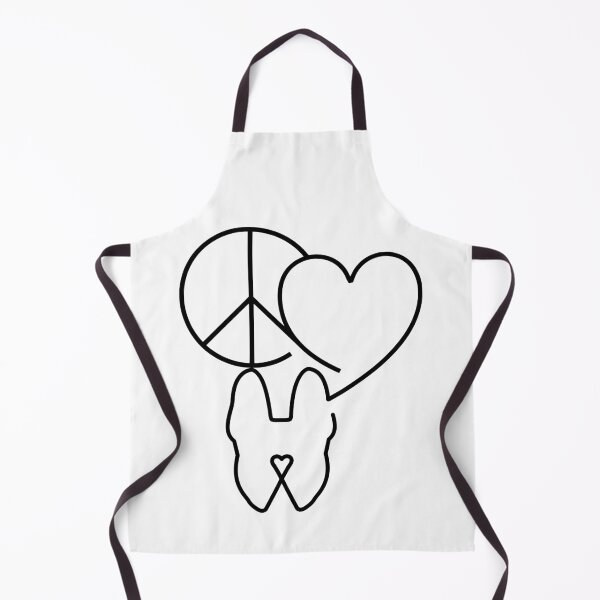 Item preview, Peace, Love and French Bulldogs designed and sold by FrenchiJunction.