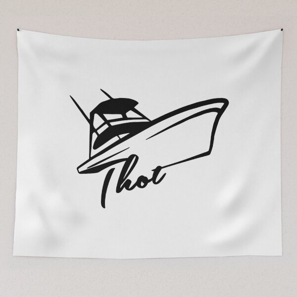 Item preview, thot yacht sticker, yacht club designed and sold by MagicatcoArt.