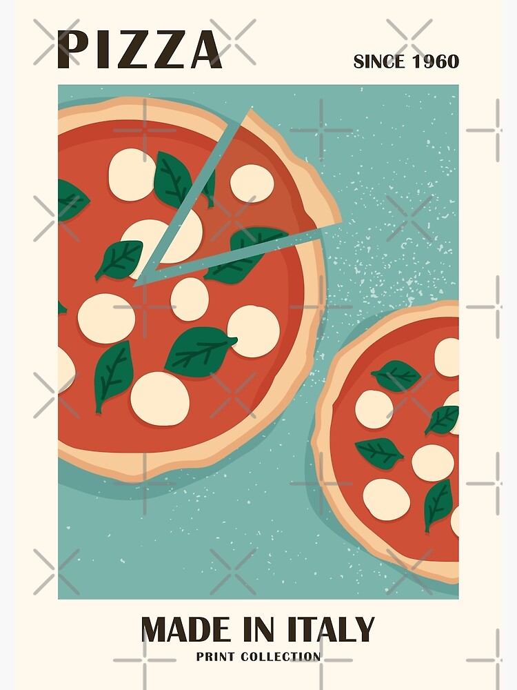 Pizza art print, Vintage poster, Italy, Pizza poster, Posters aesthetic,  Restaurant, Bar decor, Kitchen decor | Poster