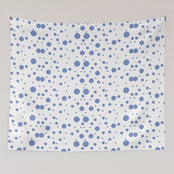Item preview, blue bubble shapes abstract pattern designed and sold by Y2AA.
