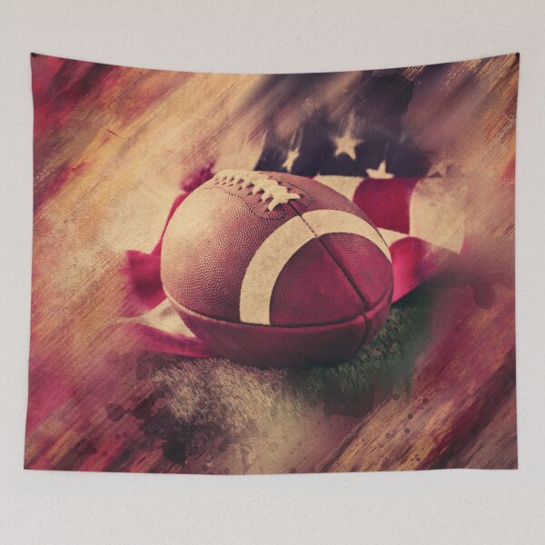 Item preview, American Football Grunge Abstract designed and sold by k9printart.