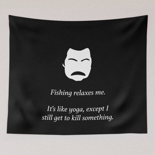 Item preview, Swanson On Fishing designed and sold by ParksRecFunny.