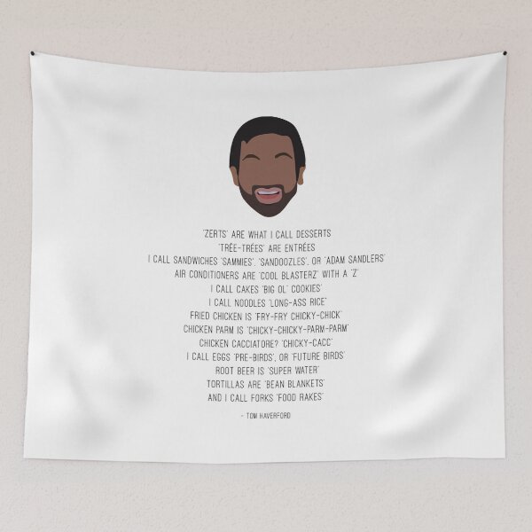 Item preview, Tom Haverford-isms designed and sold by ParksRecFunny.