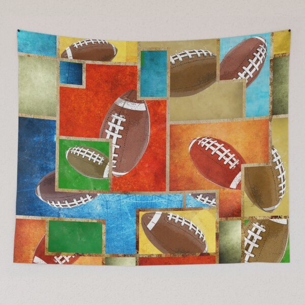 Item preview, American Football Geometric Pattern designed and sold by k9printart.